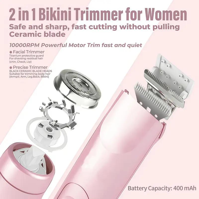 SilkGlide™ 2-in-1 Electric Shaver & Trimmer for Women