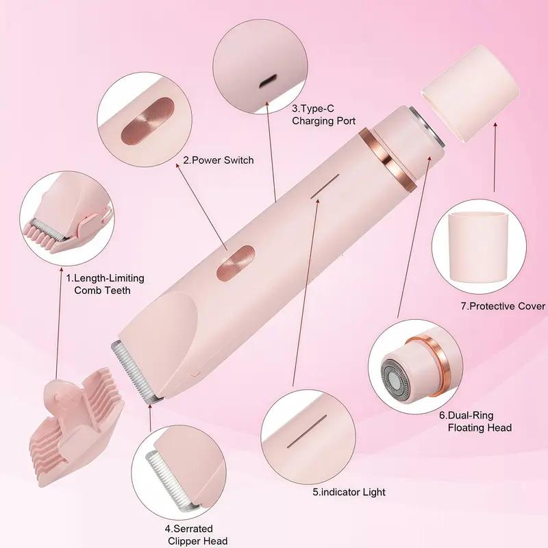 SilkGlide™ 2-in-1 Electric Shaver & Trimmer for Women