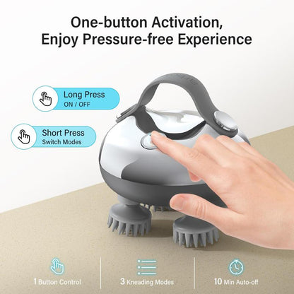 Electric Octopus Head Massager – Deep Scalp Massage for Stress Relief, Headache & Hair Growth | IPX7 Waterproof