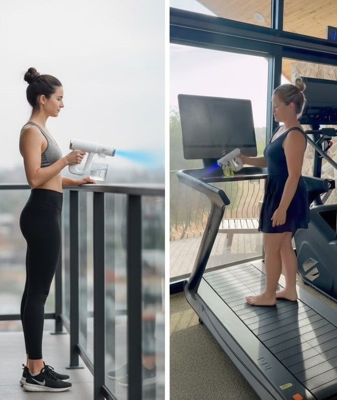 Pro Sanitizer Spray Gun – Blue Light & Ultra-Fine Mist