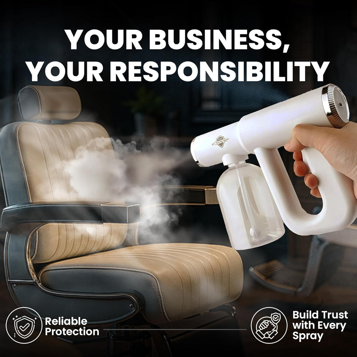 Pro Sanitizer Spray Gun – Blue Light & Ultra-Fine Mist