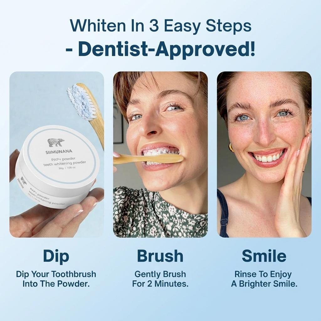PAP+ Teeth Whitening Powder Remove Years of Stains in 14 Days